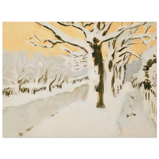 Late Afternoon Snow by Fairfield Porter (1972) – art poster, view 2