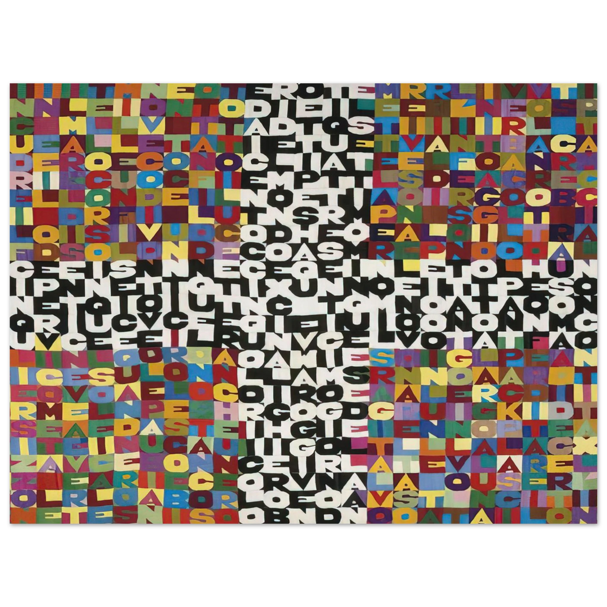 Oggi Venticinquesimo Giorno Del Settimo Mese by Alighiero Boetti (1988) – art poster