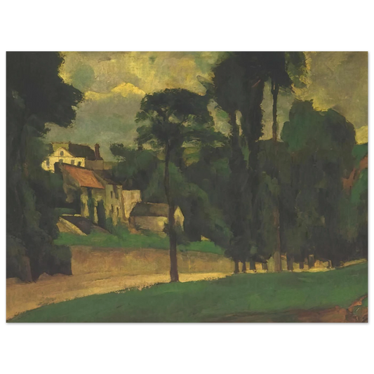 Road At Pontoise by Paul Cézanne – art poster, view 2