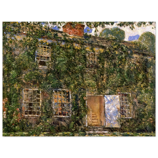 Home Sweet Home Cottage, East Hampton by Childe Hassam – art poster, view 2