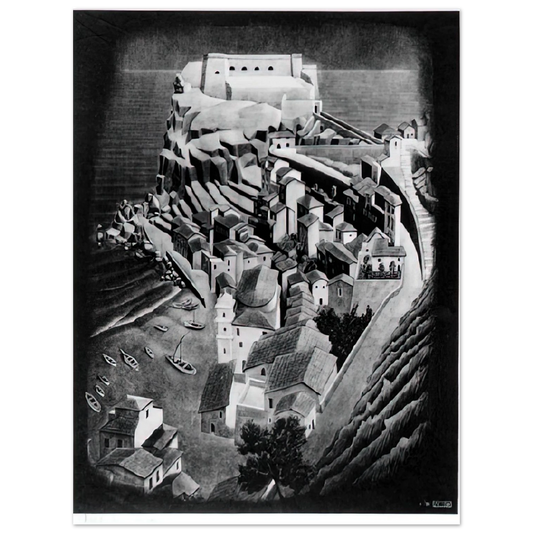 Scilla Calabria January by M.C. Escher (1931) – art poster, view 2