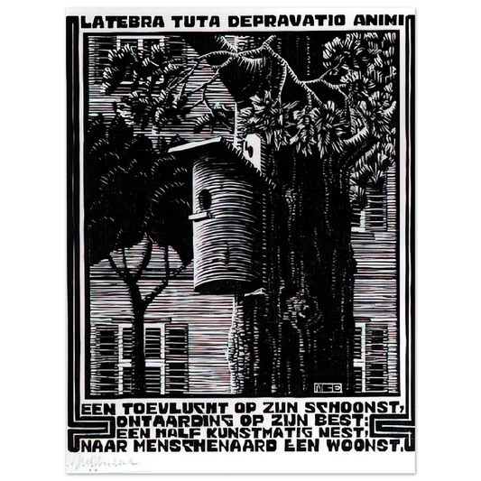 Emblemata Retreat by M.C. Escher – art poster, view 2