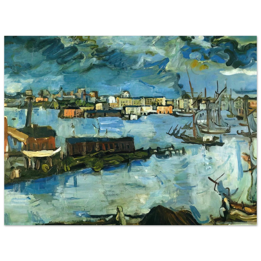 Stockholm Harbour by Oskar Kokoschka – art poster, view 2