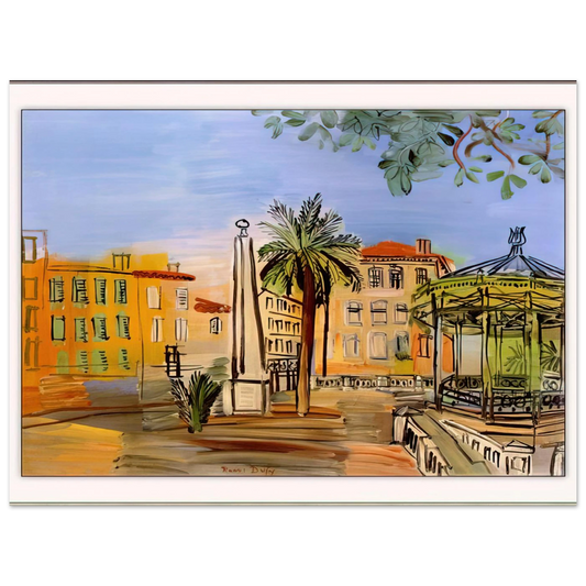 The Square In Hyeres by Raoul Dufy – art poster, view 2