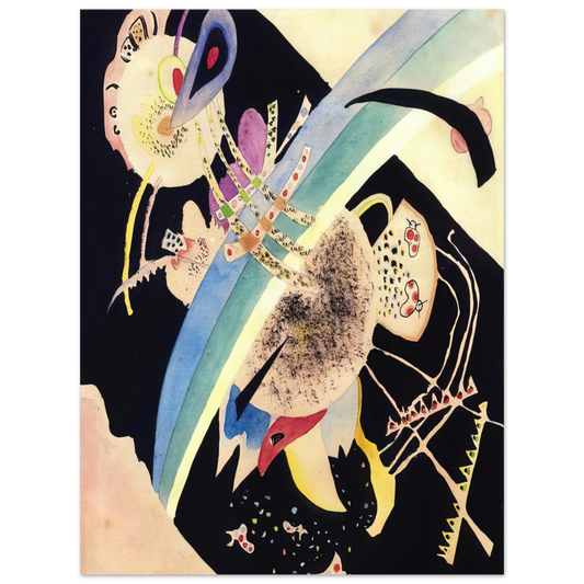 Study For Circles On Black by Wassily Kandinsky (1921) – art poster, view 2