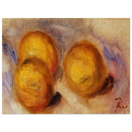 Three Lemons by Pierre-Auguste Renoir – art poster, view 2