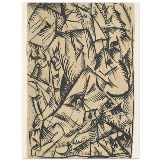 Ritmi Plastici by Carlo Carra (1911) – art poster, view 2