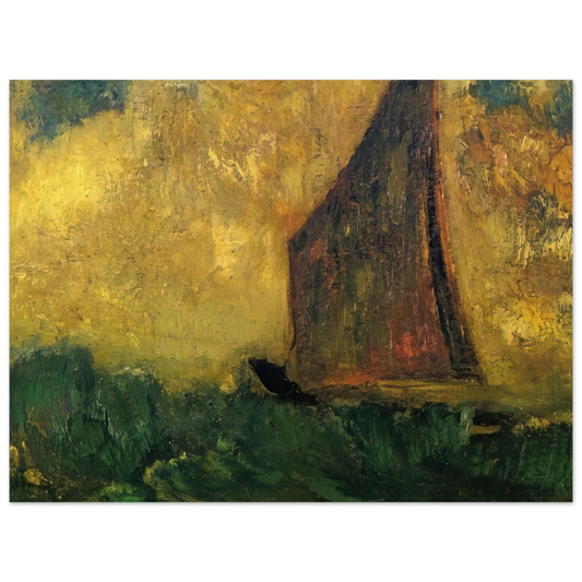 The Mysterious Boat by Odilon Redon – art poster, view 2