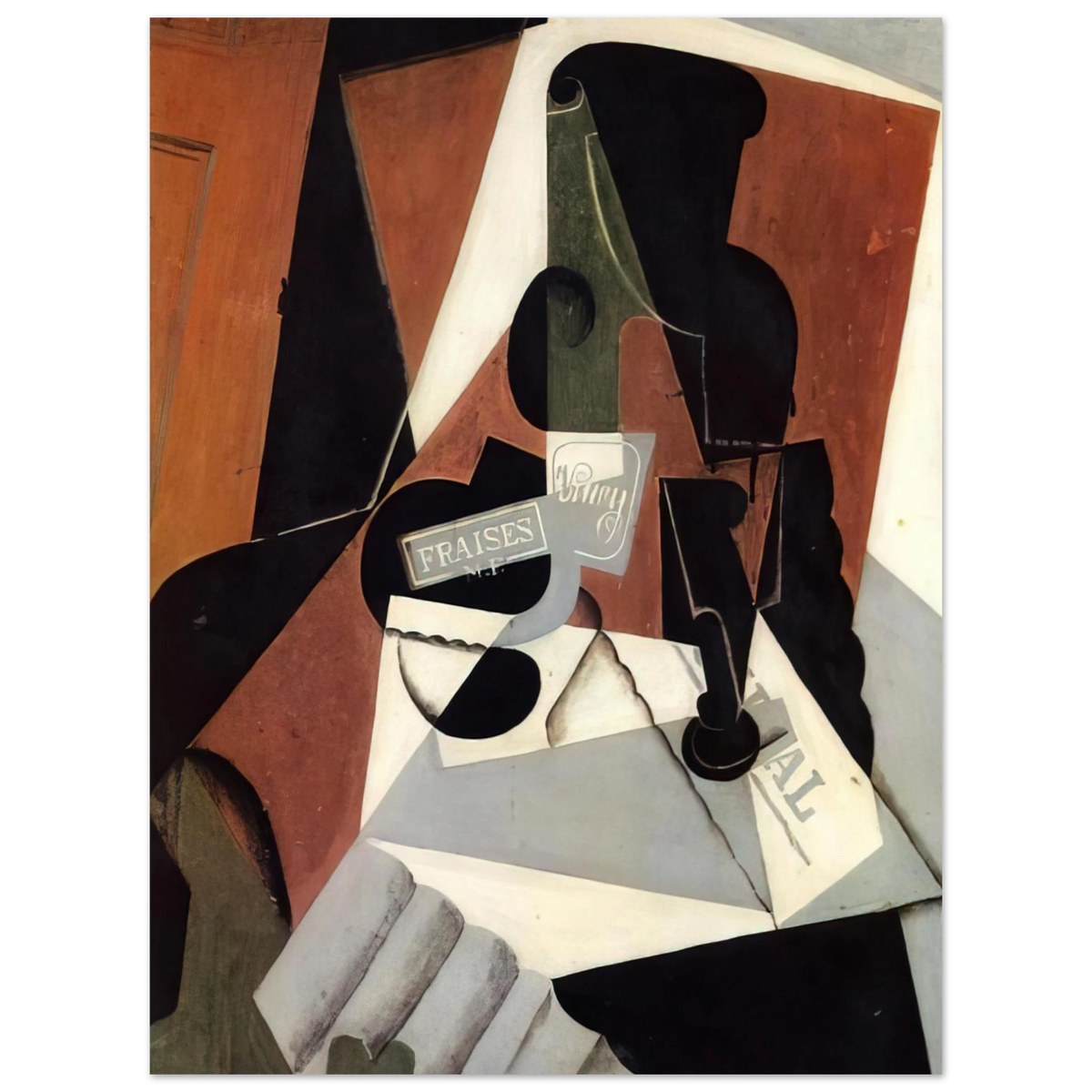 Strawberry Jam by Juan Gris (1917) – art poster