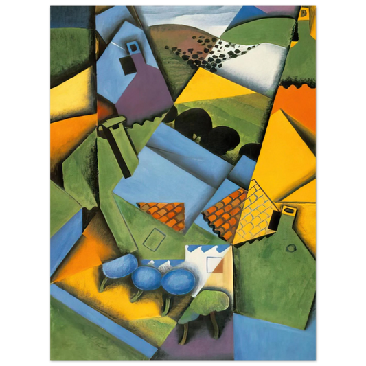 Landscape With House At Ceret by Juan Gris (1913) – art poster, view 2