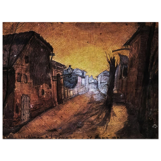 La Strada Di Casa by Carlo Carra (1900) – art poster, view 2