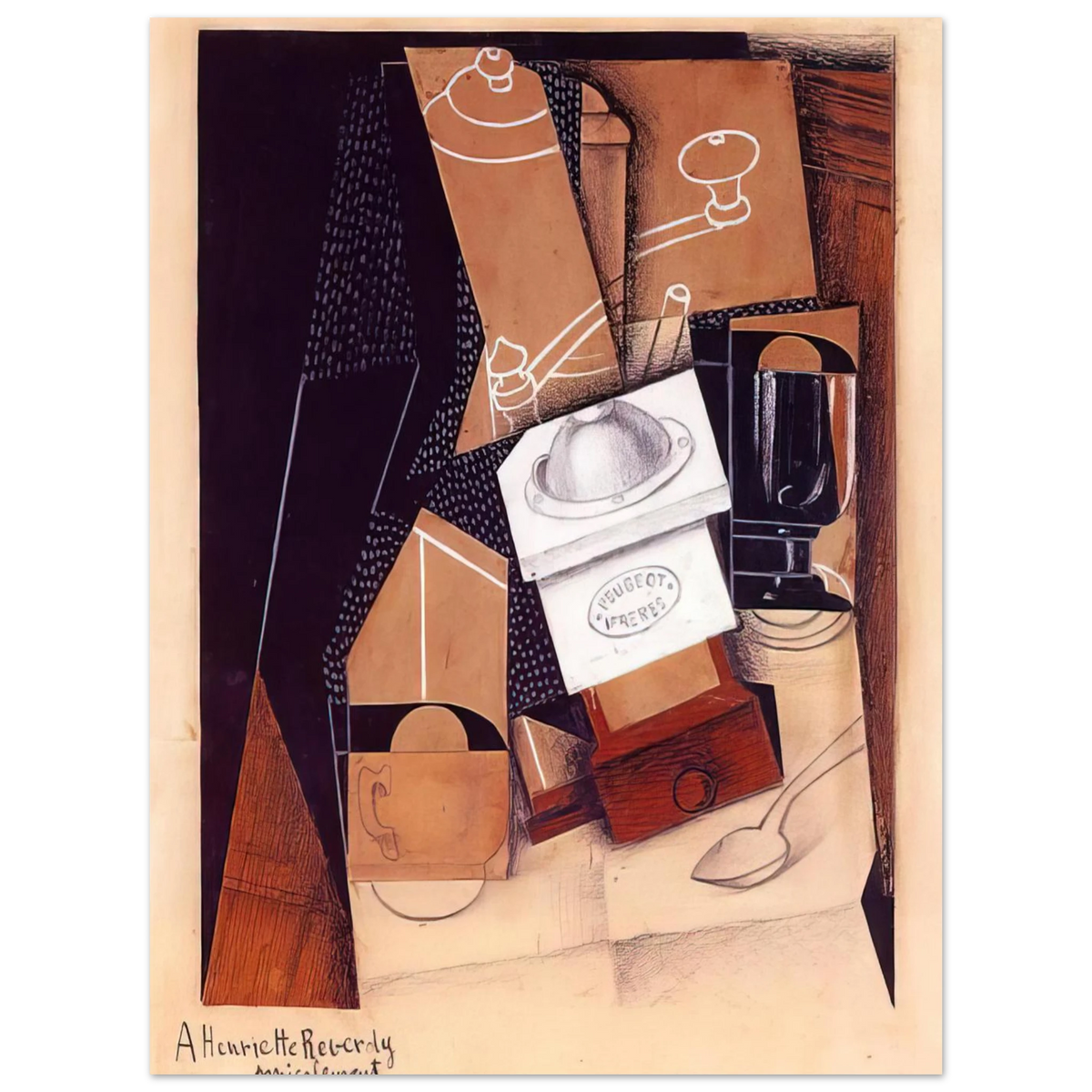 The Coffee Grinder by Juan Gris (1916) – art poster