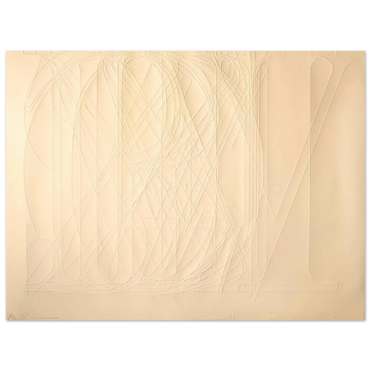 Alphabet by Jasper Johns (1969) – art poster, view 2