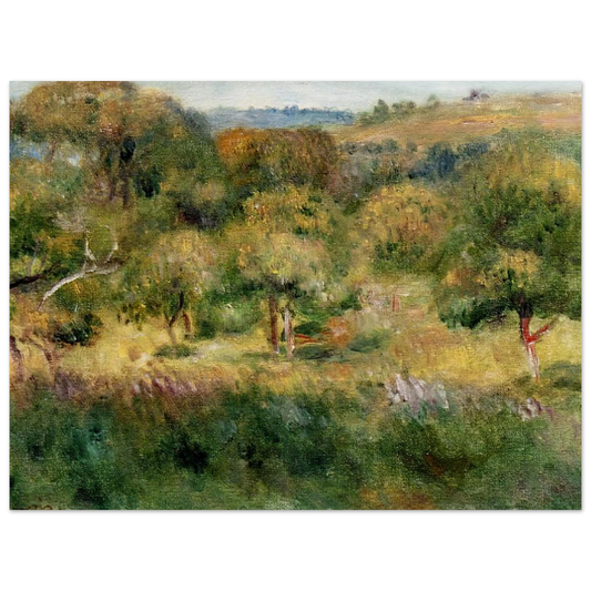 The Edge Of The Forest In Brittany by Pierre-Auguste Renoir – art poster, view 2