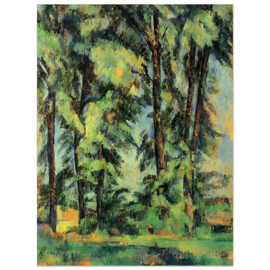 Large Trees At Jas De Bouffan by Paul Cézanne – art poster, view 2
