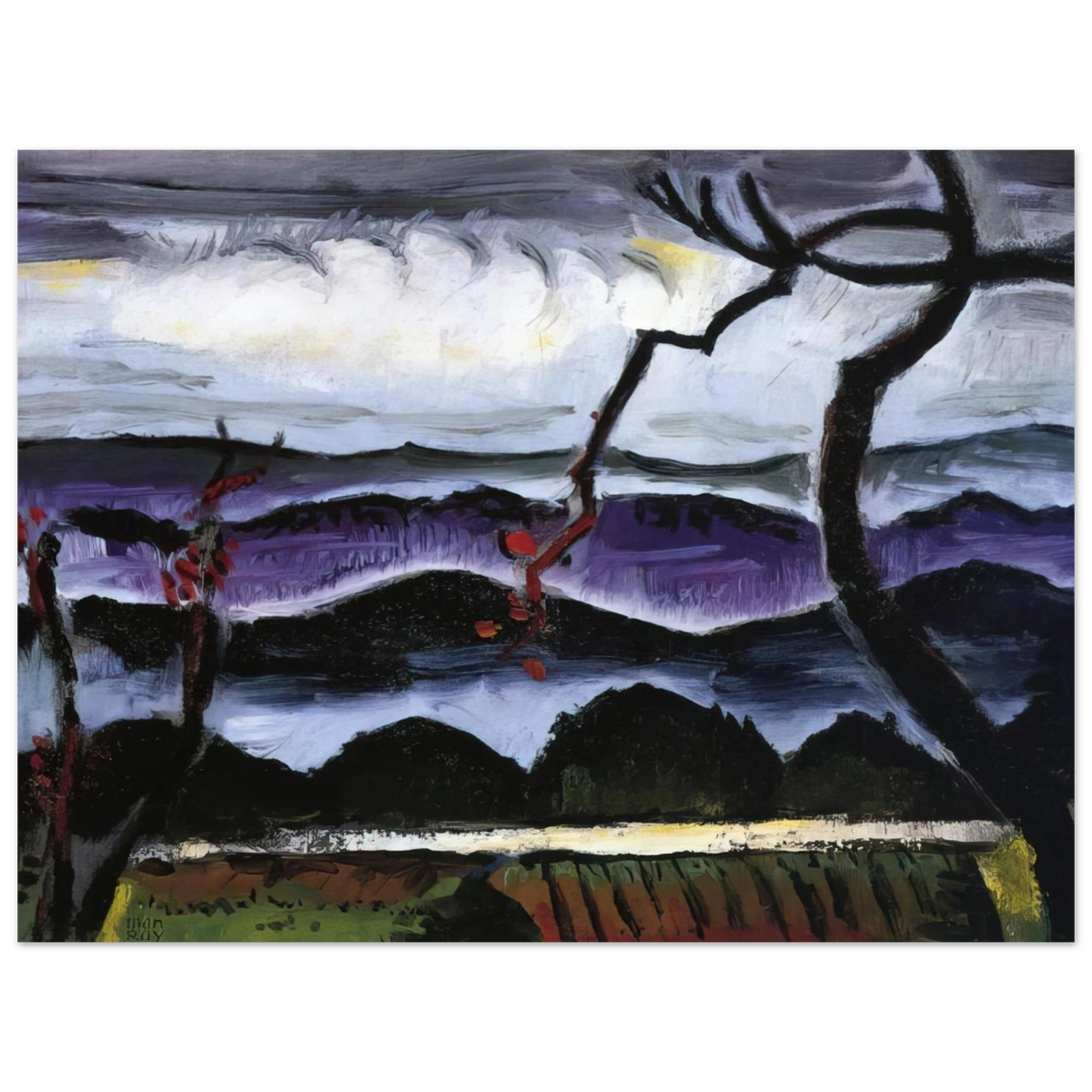Hills by Man Ray – art poster