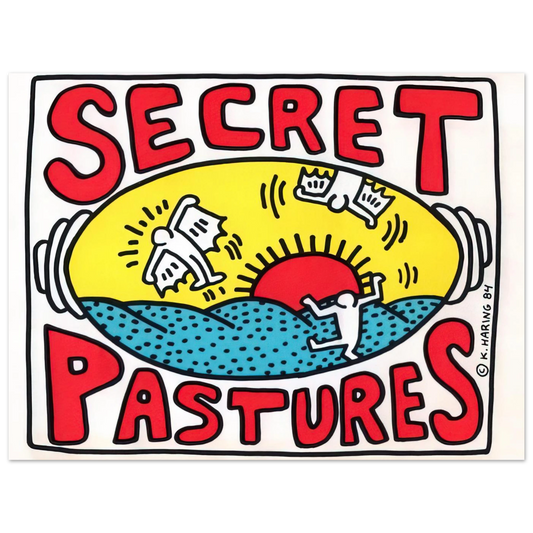 Promotional Poster For Secret Pastures by Keith Haring (1984) – art poster, view 2