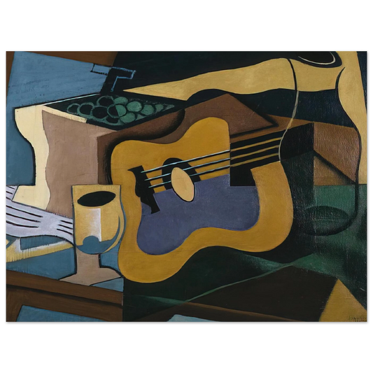 Still Life With Guitar by Juan Gris (1920) – art poster, view 2