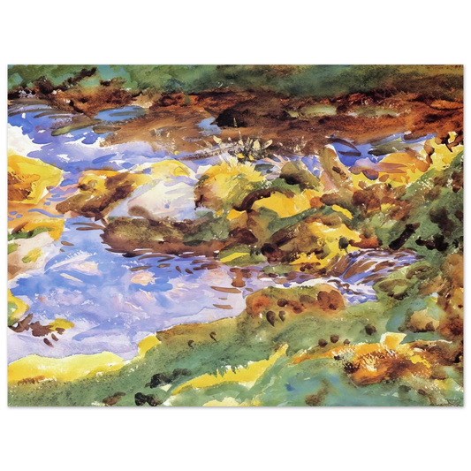 The Alps Val D'aosta, Purtud by John Singer Sargent – art poster, view 2