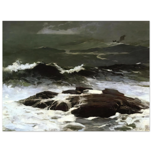Summer Squall by Winslow Homer (1904) – art poster, view 2