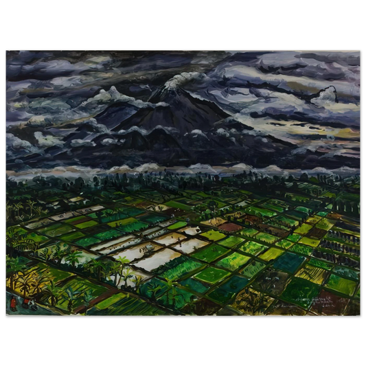 Mt Semeru Jadka Kura Java by Ivan Albright (1969) – art poster, view 2
