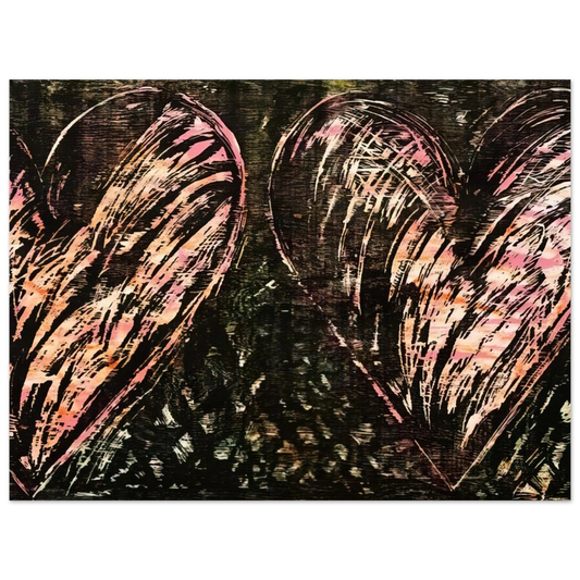 Two Hearts In A Forest by Jim Dine (1981) – art poster, view 2