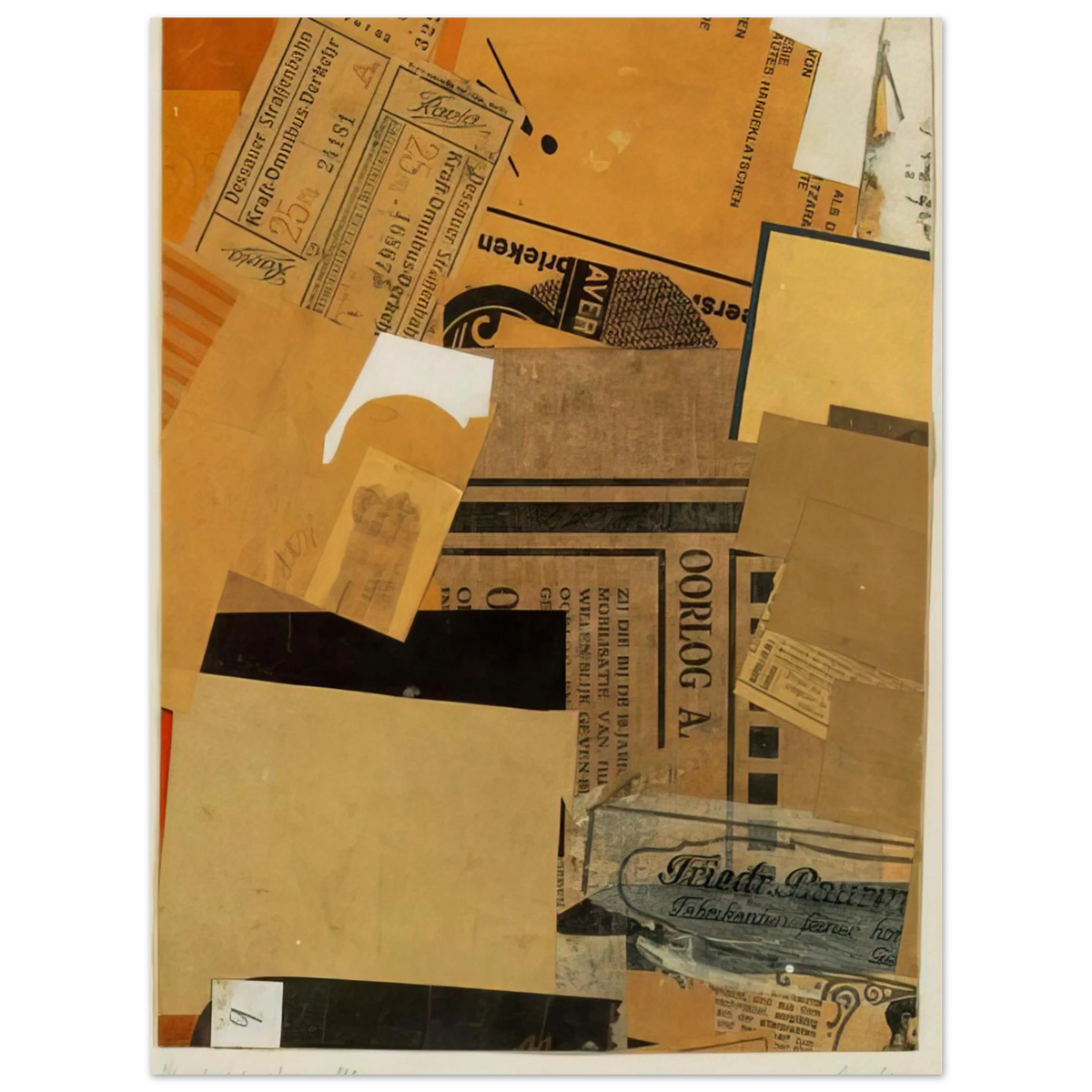 Oorlog by Kurt Schwitters (1930) – art poster