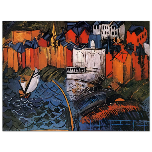 Sailboat At Sainte Adresse by Raoul Dufy (1912) – art poster, view 2