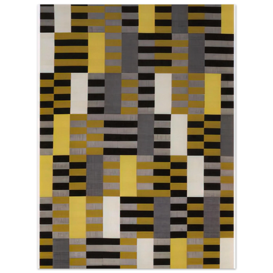 Black White Yellow by Anni Albers (1926) – art poster, view 2