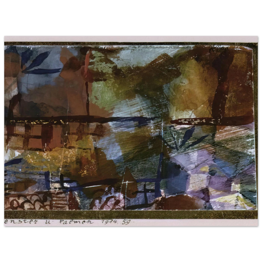 Windows And Palm Trees by Paul Klee (1914) – art poster, view 2
