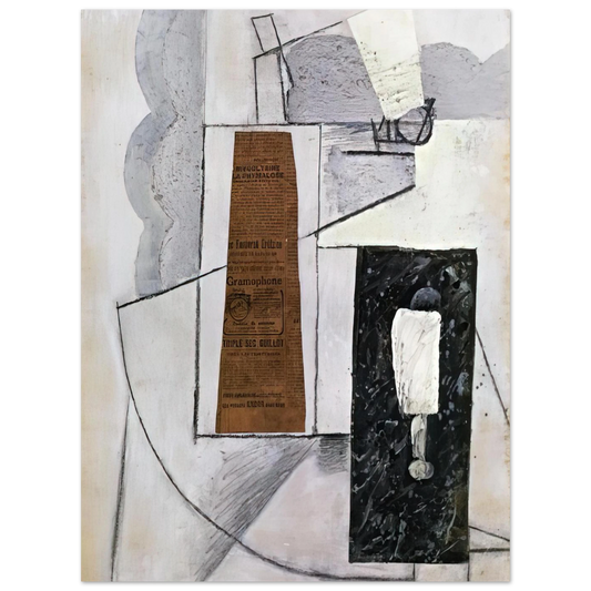 Bottle And Glass 1 by Juan Gris – art poster, view 2