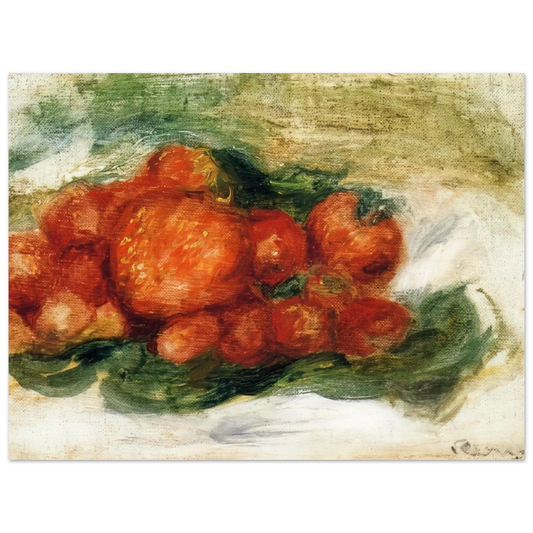 Still Life With Strawberries by Pierre-Auguste Renoir – art poster, view 2