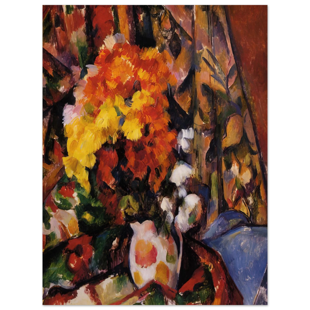 Chrysanthemums by Paul Cézanne – art poster