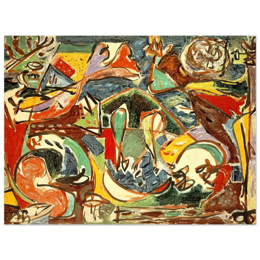 The Key by Jackson Pollock – art poster, view 2