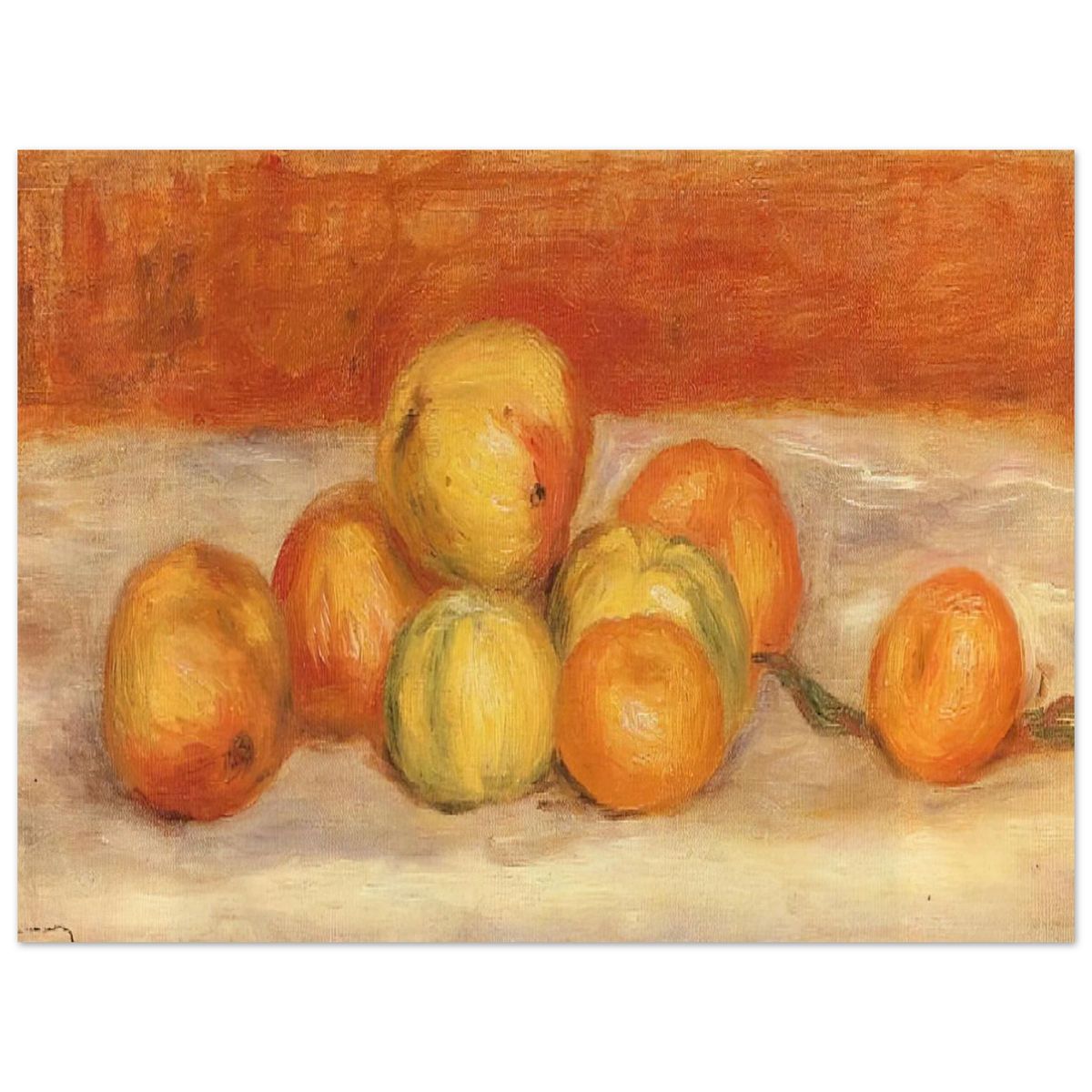 Apples And Manderines by Pierre-Auguste Renoir – art poster