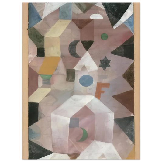 The Chapel by Paul Klee (1917) – art poster, view 2