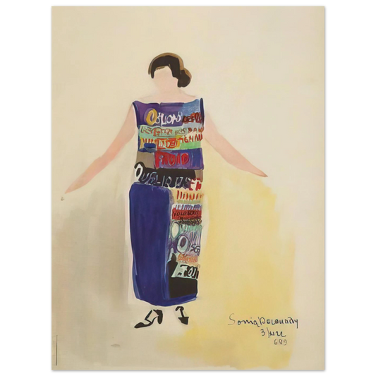Robe Poeme Oublions Les Oiseaux by Sonia Delaunay (1922) – art poster, view 2