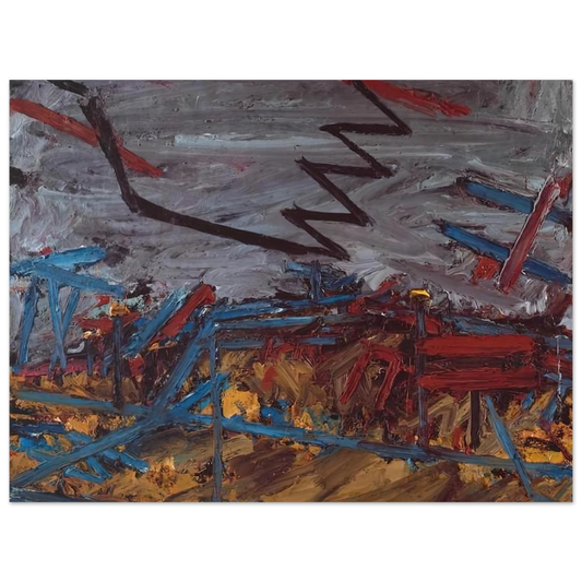 Primrose Hill by Frank Auerbach (1968) – art poster, view 2