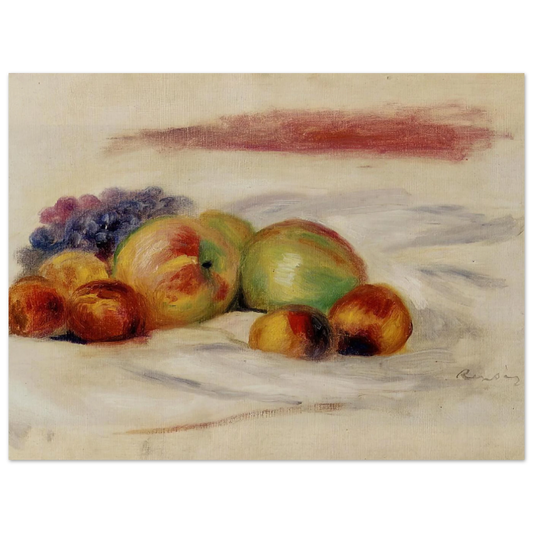 Apples And Grapes by Pierre-Auguste Renoir – art poster, view 2