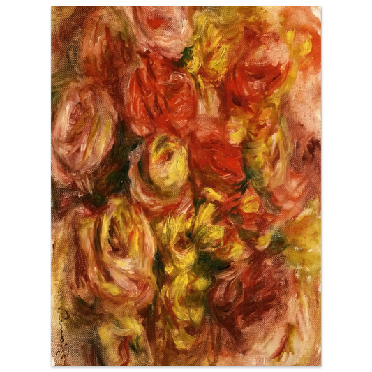 Study Of Flowers by Pierre-Auguste Renoir – art poster, view 2