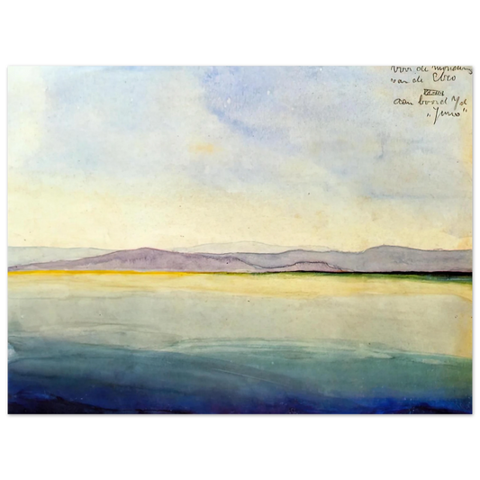 The Sea At The Mouth Of The Ebro by M.C. Escher – art poster, view 2