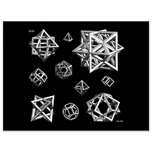 Study For Stars by M.C. Escher – art poster, view 2