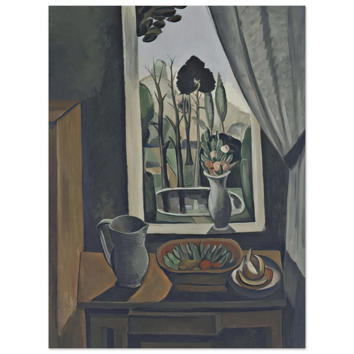 Window At Vers by Andre Derain (1912) – art poster