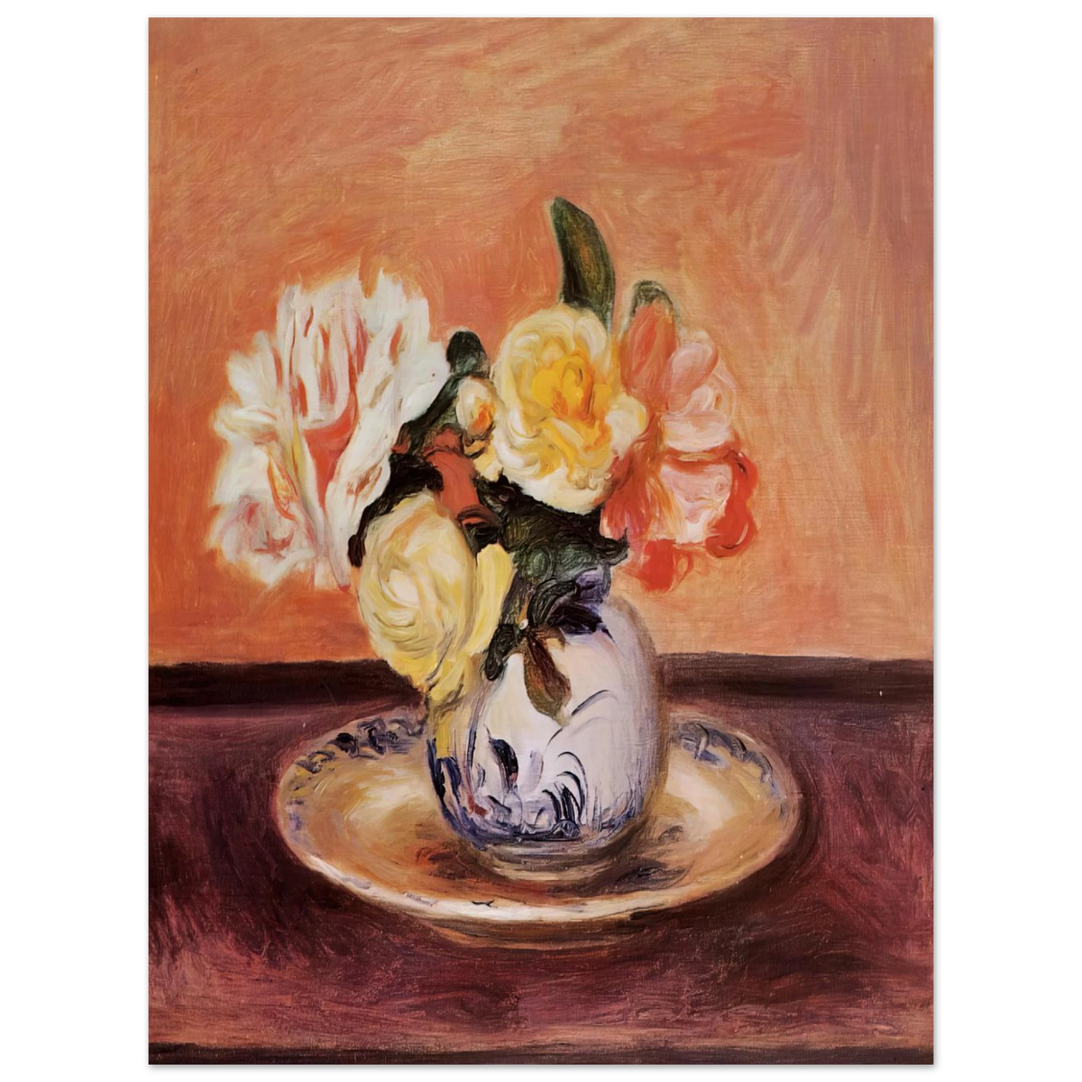 Vase Of Flowers by Pierre-Auguste Renoir – art poster