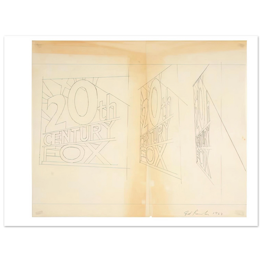 Trademark Study 2 by Edward Ruscha (1962) – art poster, view 2