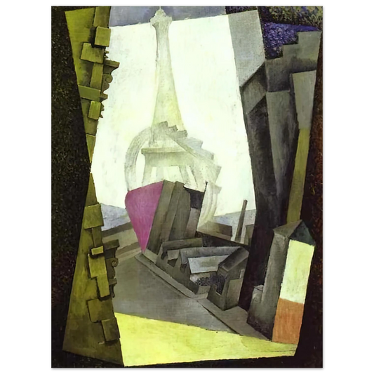 La Tour Eiffel by Diego Rivera (1914) – art poster, view 2