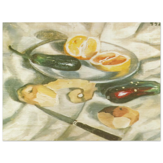 Still Life With Aubergines by Salvador Dali – art poster, view 2
