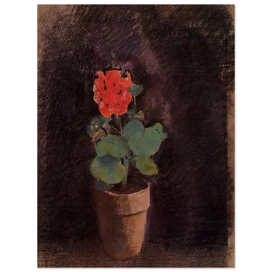 Geranium by Odilon Redon – art poster, view 2