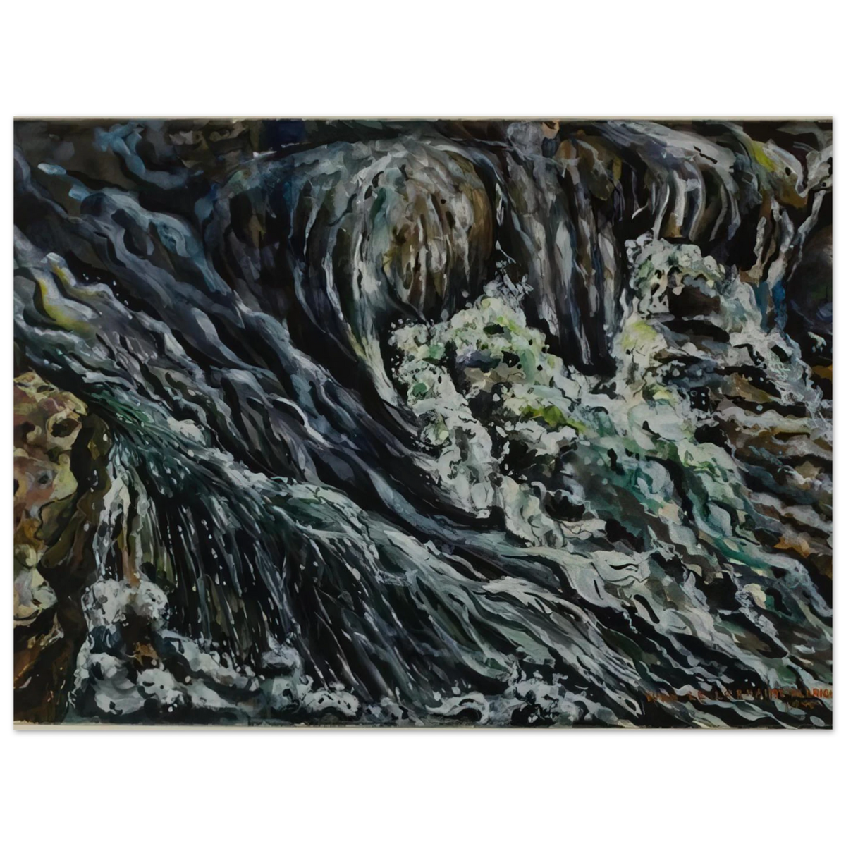 Bridal Ten Sleep Falls by Ivan Albright – art poster