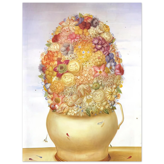 Flower Pot by Fernando Botero – art poster, view 2